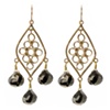 FRAMED CIRCLES CHANDELIER PYRITE BRIOLETTES
