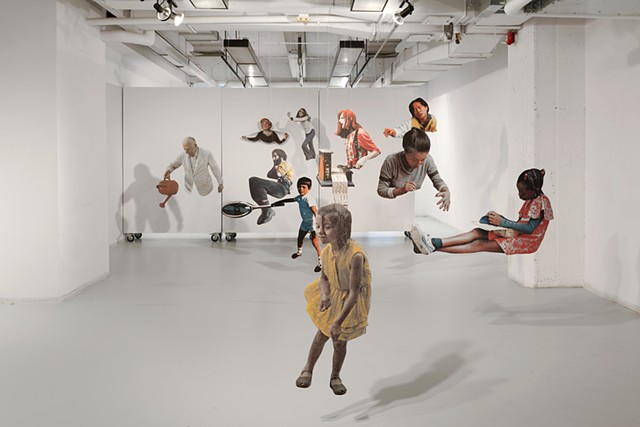 Untitled (Three Dimensional Collage Installation)