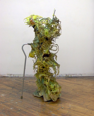 dead woman in a green room (ghost)