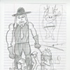 Cartoon Graveyard Bonedigger II