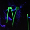 detail of "Deepwater Eden" under black lights