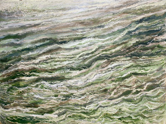 Grey green ocean