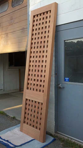 Mahogany Pool House Partition