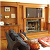 Full wall built-in Entertainment center and Fireplace Surround. 