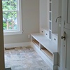 Mudroom Built-in made using FSC certified materials for a LEED project. 