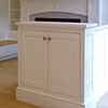 Inglenook and Cabinetry made using FSC certified material for LEED project.