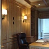 Cherry Paneling and Built-ins and Coffered Ceiling for Library