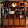 Cherry Wall unit with Curly Maple Panels 