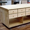 Cabinet built-in for retail space.