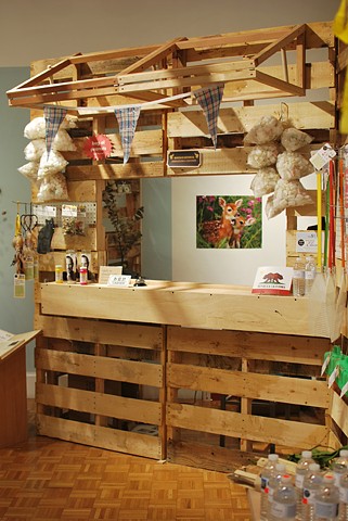 INSTALLATION VIEW:
Montalvo Historical Fabrications & Souvenirs
2012
Site-specific installation with repurposed materials, crafted and/or modified souvenirs, and public engagements.