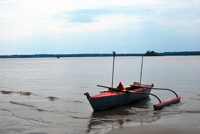 Bangka, outrigger canoe, canoe, invasive, Arcega