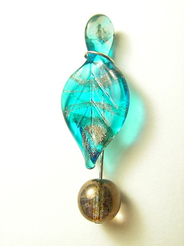Sheer Turquoise Adventurine with Antique Glass