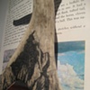 Horizon detail with mountain drawing