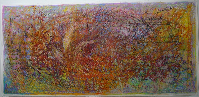 abstract pastel sunset