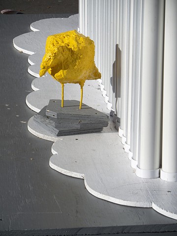 AQUA HUNG (detail of Snowy White Egret by Abdoula Barry, Darwin Colon & Juan Latore)