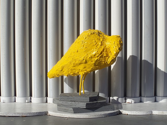 AQUA HUNG (detail of Snowy White Egret by Abdoula Barry, Darwin Colon & Juan Latore)