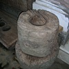 Beautiful round rice huller - would make a great end table!