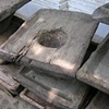 Traditional teak rice huller