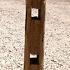 Traditional fence post