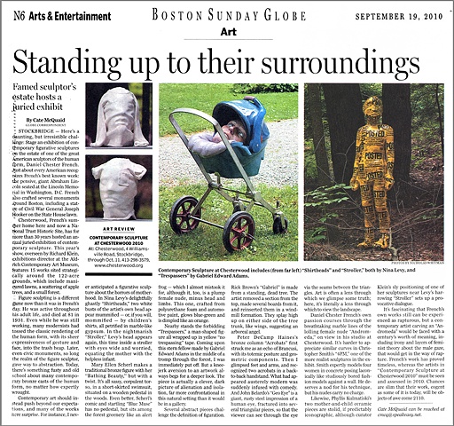 Boston Globe Review of Chesterwood Exhibition
