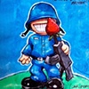 Great Little War Guy with Strawberry