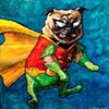Teen Titans Robin Pug