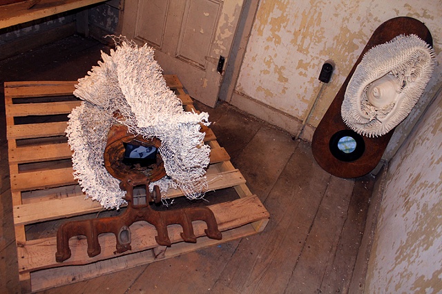 Installation at the "Ode Hotel" for the Wassaic Project