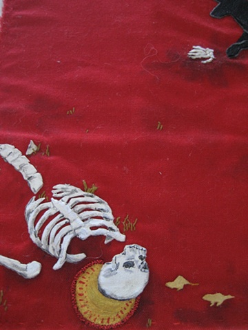 Coyote with Remains (detail)
