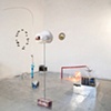 Installation shot of 9 sculptures in my studio
