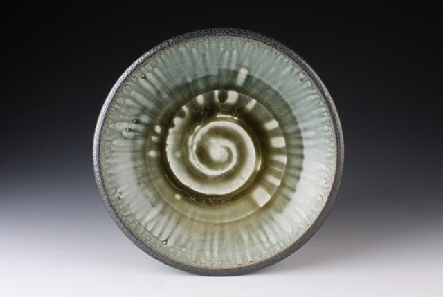 Blue and Green Ash Plate