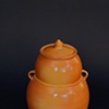 Smooth Orange Jar