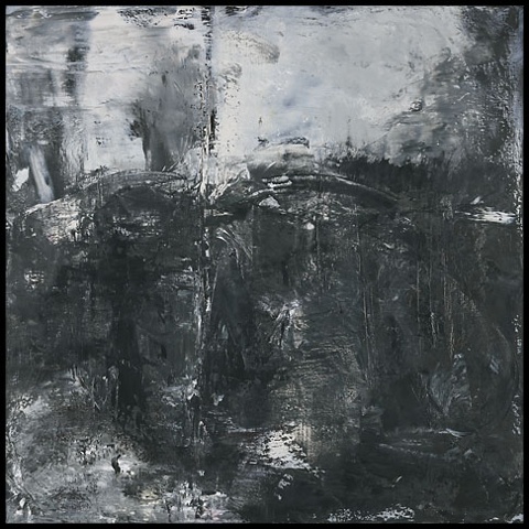 art, oil painting, abstract, black, white, paint, erica rose, yogatations