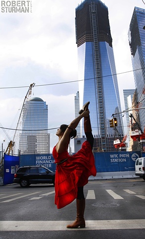 Teardrop at The New World Trade Center, Standing at 80 Stories on October 14, 2011