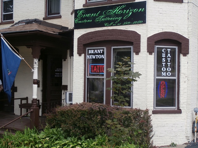 outside the shop