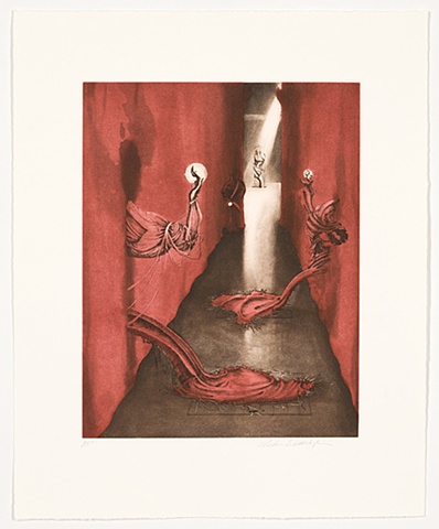 Inka Essenhigh, etching, path
