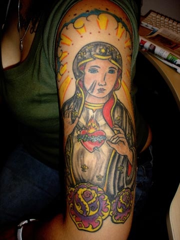 clockworktattoo virgin mary tattoo by tatupaul clockworktattoo virgin mary tattoo by tatupaul
