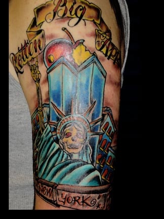 clockworktattoo statue of liberty tattoo by tatupaul com clockworktattoo statue of liberty tattoo by tatupaul com