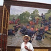 Working on the Cuba Mural