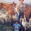 Joe in front of "Basque Shepherd"