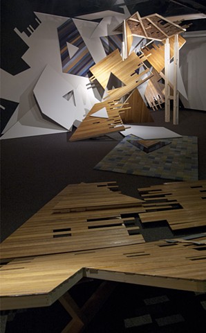 heather brammeier artwork installation sculpture reclaimed materials