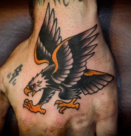 art freek tattoo eagle hand art freek tattoo eagle hand