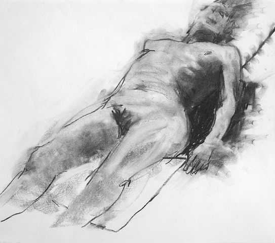 recumbent nude, diagonal