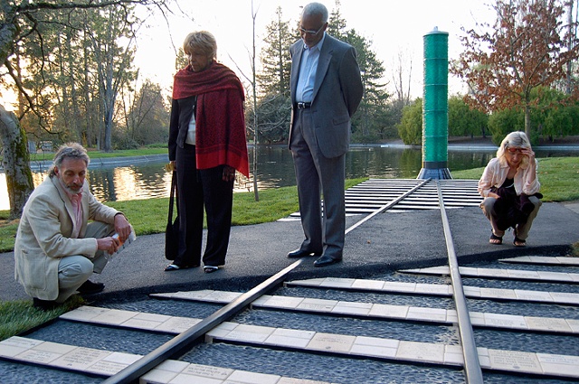 Holocaust and Genocide Memorial Grove at Sonoma State University by Jann Nunn