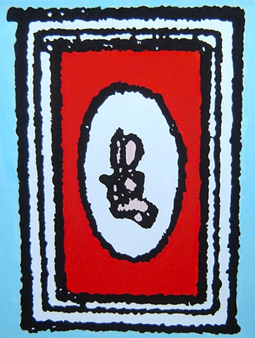 Scissor Face, Painting, John Zoller, 