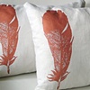Copper Feather Pillow