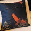 Hawk and Trees Pillow