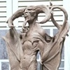 Dark angel sculpture