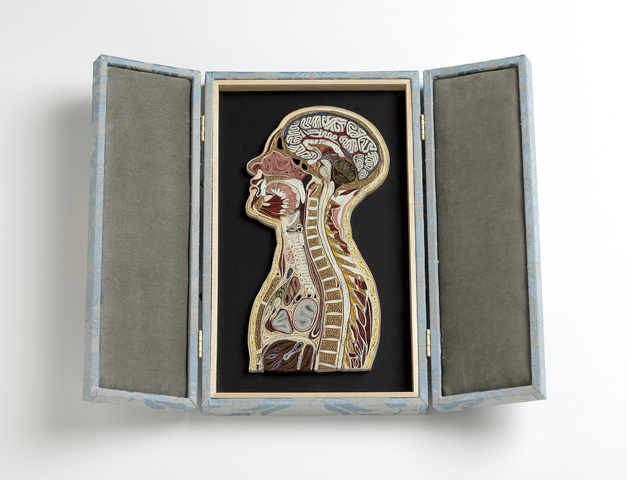 quilled paper head and torso