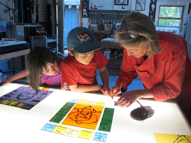 Family Stained Glass Workshops in Vermont (near Western Massachusetts)