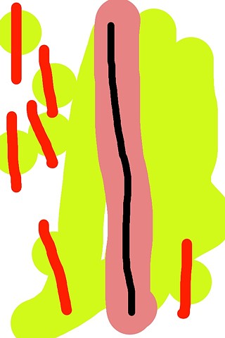 DOGS CAN DANCE digital painting on archival paper